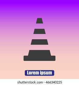 Traffic cone icon