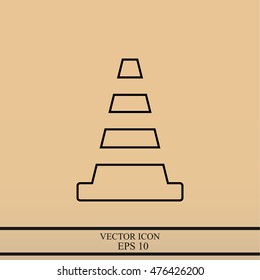 Traffic cone icon