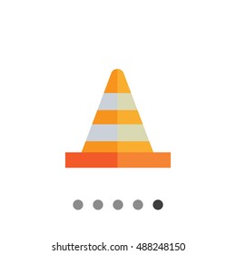 Traffic cone icon