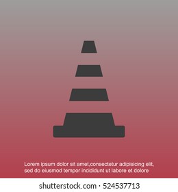 Traffic cone icon