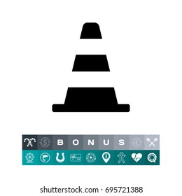 Traffic cone icon