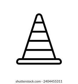 Icono de cono de tráfico para la seguridad de la construcción
