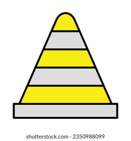 Traffic Cone Icon Design For Personal And Commercial Use