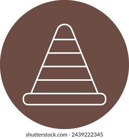 Diseño De Iconos De Cono De Tráfico Para Uso Personal Y Comercial.