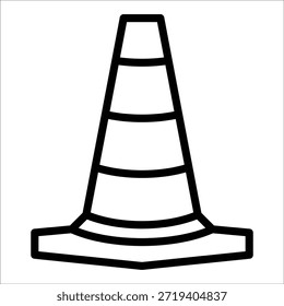Elemento de icono de cono de tráfico para diseño