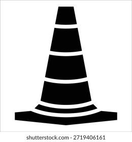 Elemento de icono de cono de tráfico para diseño