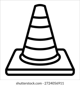Elemento de icono de cono de tráfico para diseño