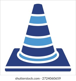 Elemento de icono de cono de tráfico para diseño