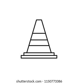 traffic cone icon. Element of motor sport icon for mobile concept and web apps. Thin line traffic cone icon can be used for web and mobile
