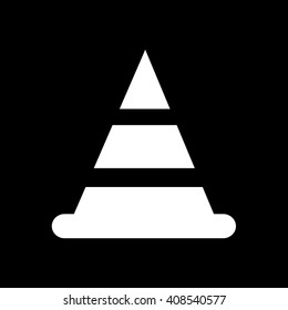 traffic cone icon Illustration design