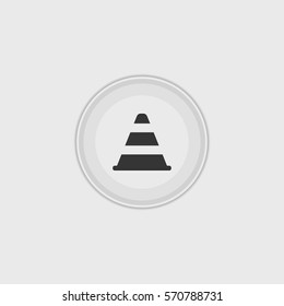 Traffic cone  icon illustration isolated vector sign symbol