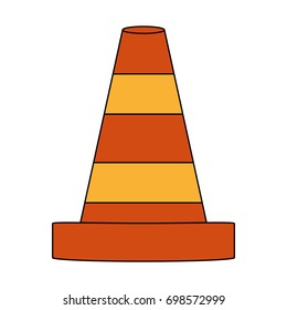 traffic cone icon image 