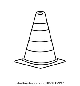 Traffic Cone icon isolate on white background.