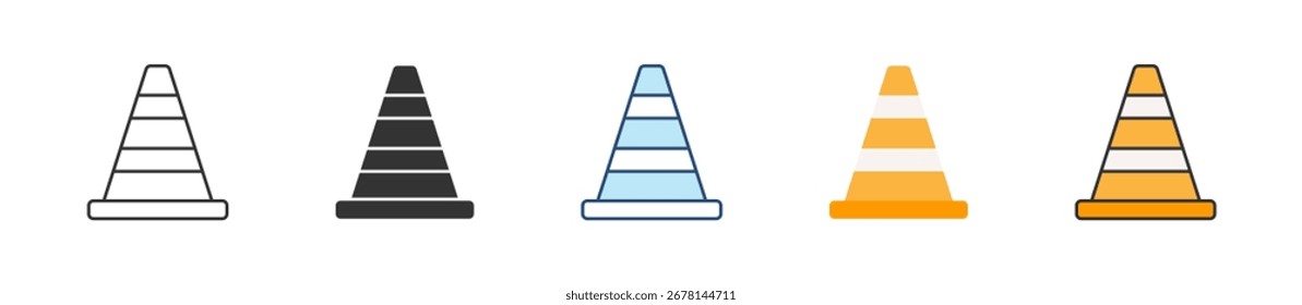 TrafficCone-SymbolSammlung mehrerer Stile festlegen