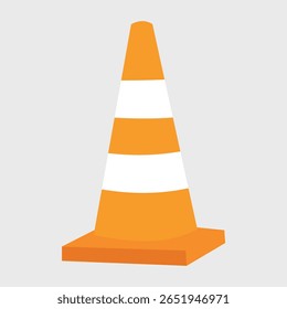 traffic cone icon sign vector illustration