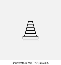 Traffic cone icon sign vector,Symbol, logo illustration for web and mobile
