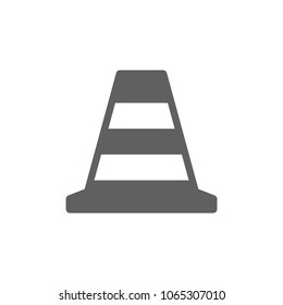 Traffic cone icon in trendy flat style isolated on white background. Symbol for your web site design, logo, app, UI. Vector illustration, EPS