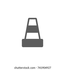 Traffic cone icon in trendy flat style isolated on white background. Symbol for your web site design, logo, app, UI. Vector illustration, EPS