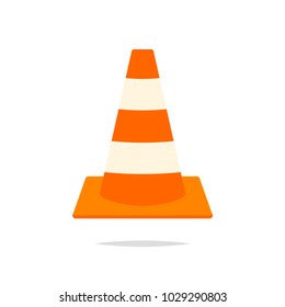 Traffic cone icon vector