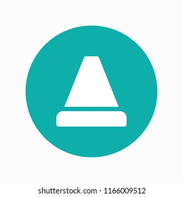 traffic cone icon vector