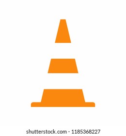 traffic cone icon vector