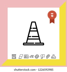 Traffic Cone icon vector