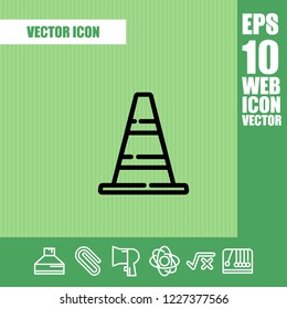 Traffic Cone icon vector