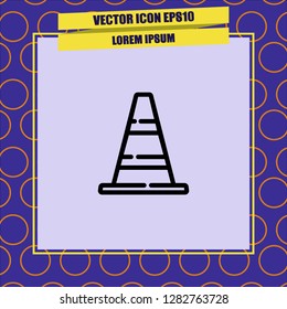 Traffic Cone icon vector