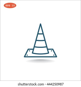 Traffic cone Icon Vector