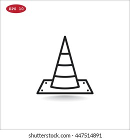 Traffic cone Icon Vector.