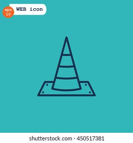 Traffic cone Icon Vector.