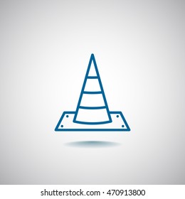 Traffic cone Icon Vector.