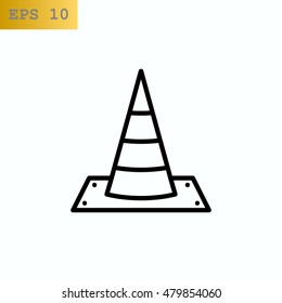 Traffic cone Icon Vector.
