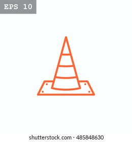 Traffic cone Icon Vector.