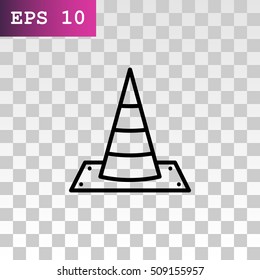 Traffic cone Icon Vector.