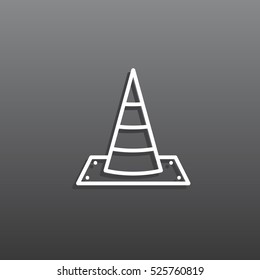 Traffic cone Icon Vector.
