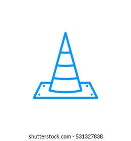 Traffic cone Icon Vector.