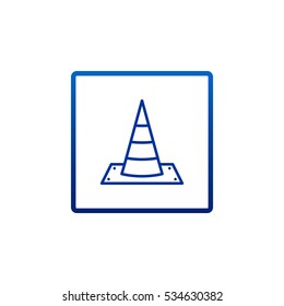 Traffic cone Icon Vector.