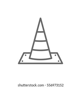 Traffic cone Icon Vector.