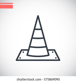 Traffic cone Icon Vector.