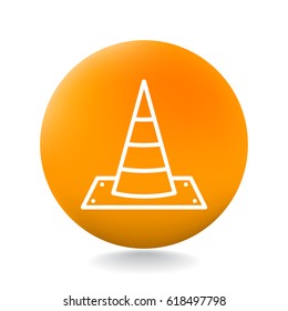 Traffic cone Icon Vector.