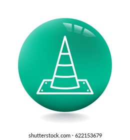 Traffic cone Icon Vector.