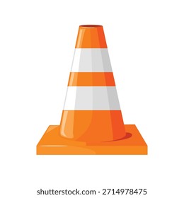 Traffic cone icon, traffic cone vector, traffic cone clip art. Suitable for use in transportation graphics, road safety, construction zones, and warning signage