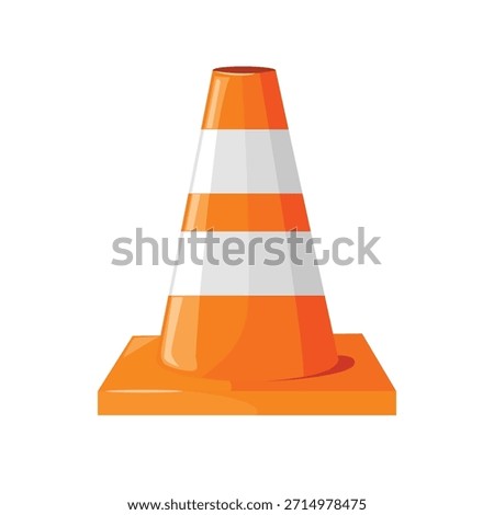 Traffic cone icon, traffic cone vector, traffic cone clip art. Suitable for use in transportation graphics, road safety, construction zones, and warning signage