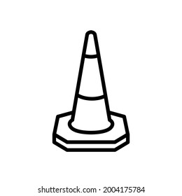 Colección vectorial de iconos de cono de tráfico