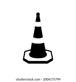 Traffic cone icon vector collection