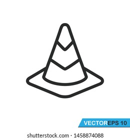 traffic cone icon vector design template