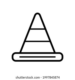 Traffic cone icon vector design illustration