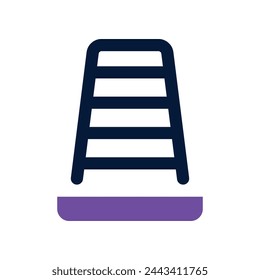 traffic cone icon. vector dual tone icon for your website, mobile, presentation, and logo design.