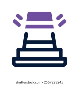 traffic cone icon. vector dual tone icon for your website, mobile, presentation, and logo design.